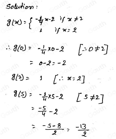 Solved Suppose That The Function G Is Defined For All Real Numbers As Follows Gx