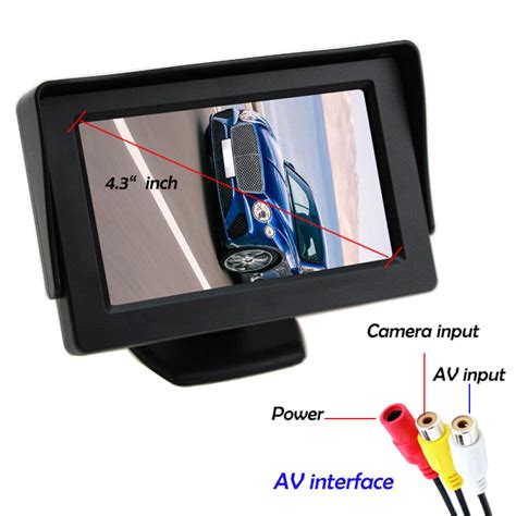 Caméra De Recul Avec Moniteur Vue Arrière Inverser Pour Voiture