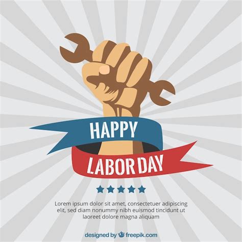 Premium Vector Happy Labor Day Poster