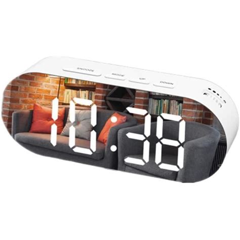 Ovsler Reveil Matin Radio Reveil Projection Plafond Horloge Digitale