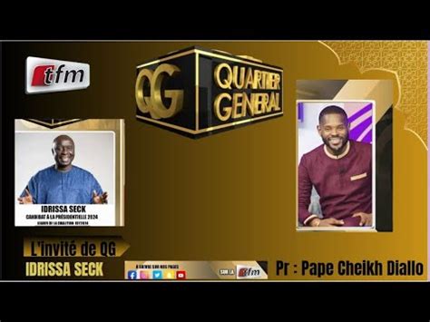 Tfm Live Quartier G N Ral Du Mars Avec Pape Cheikh Diallo