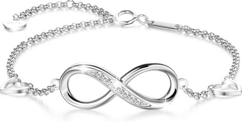 Sllaiss Set Mit Sterreich Kristall Infinity Unendlichkeit Symbol Damen