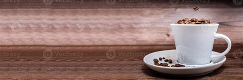 coffee Cup on brown background 13426507 Stock Photo at Vecteezy