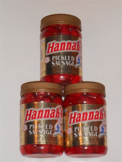 Amazon Hannah S RED HOT Pickled Sausage Oz Pack Of