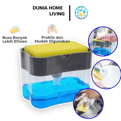 Jual Dunia Home Living Dispenser Sabun Cuci Piring Busa Spon Tempat