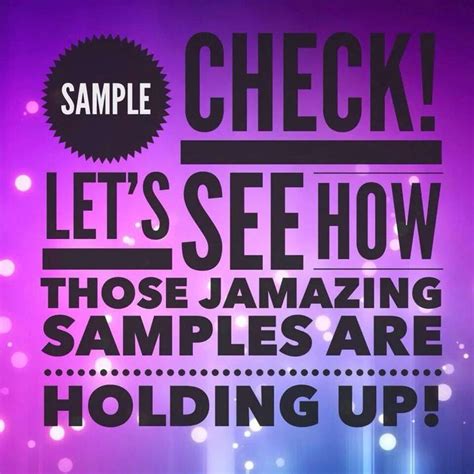 Sample check!