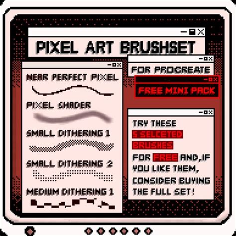 Free Pixel Art Brush Set For Procreate LIBRIUM Art Brushes Free