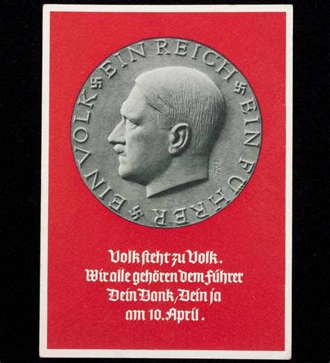 Postcard Ein Volk Ein Reich Ein Führer