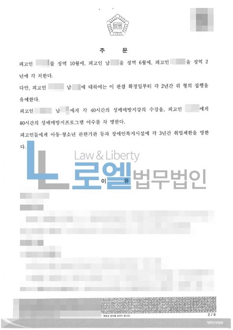 사건사례 아동·청소년의성보호에관한법률위반성매수등 집행유예