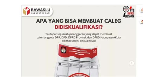 Caleg Bisa Didiskualifikasi Bisa Ini Alasan Alasannya Portal Kudus