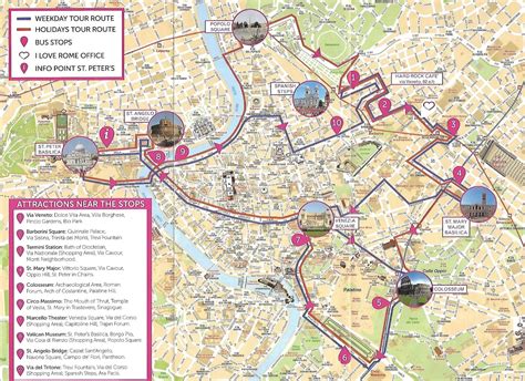 Rome Bus Line Map