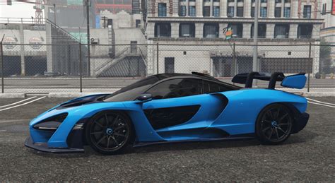 Shmee Mso Mclaren Senna Dark Blue Carbon Fiber Livery Gta