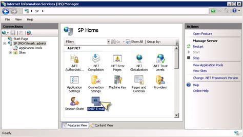 Iis Management Console Vs Smtp Email Enablessl Attribute The Official