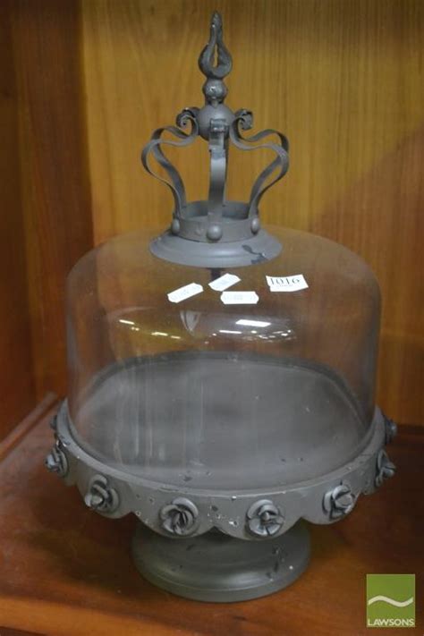 Lot Cake Stand With Glass Dome