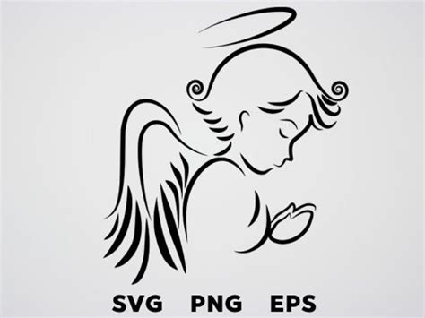 ANGEL SVG File Christmas Angel Svg Png Eps Files Angel Etsy