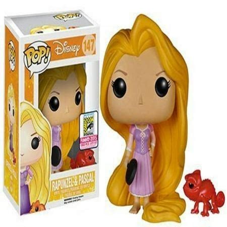 Funko Pop! Disney #147 Tangled Rapunzel & Pascal (SDCC 2015 Exclusive ...