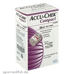 Accu Chek Compact Glucose Teststreifen St Ck Medpex