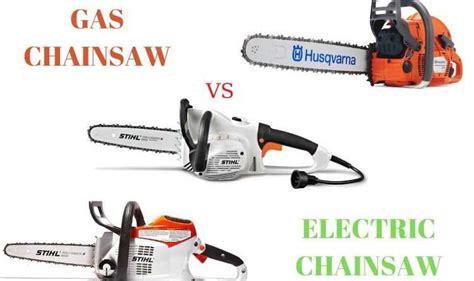 Electric Chainsaws Vs Gas Chainsaws - Electric Chainsaw World