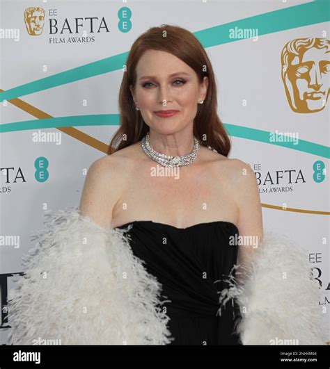 London Uk Julianne Moore At The Ee Bafta Film Awards 2023 At The