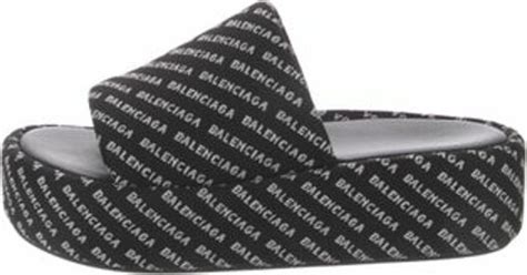 Balenciaga Printed Slides - ShopStyle