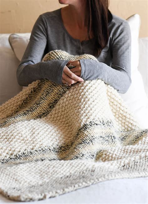 12 Thick And Chunky Knit Blanket Patterns To Keep You Warm Beautiful