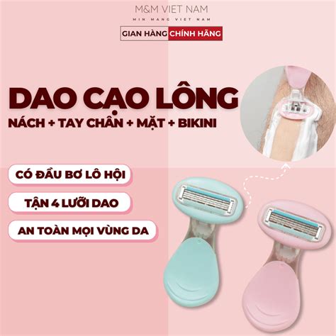 Dao Cạo Lông Vùng Kín Bikini Mặt Nách Cho Nữ Đầu Bơ Chuyên Dụng Siêu