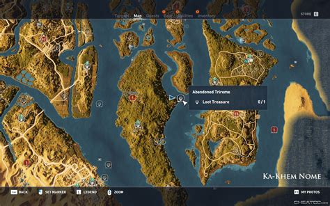 Assassins Creed Origins Guide And Walkthrough Abandoned Trireme Location