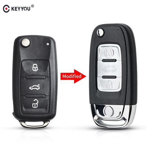 Keyyou Buttons K Ad Car Key Shell For Vw Volkswagen Tiguan