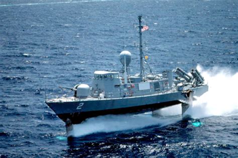 Florida Memory • Us Navy Hydrofoil Patrol Boat Operating Off Key West