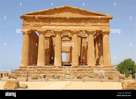 Templo De La Concordia El Valle De Los Templos Agrigento Sicilia