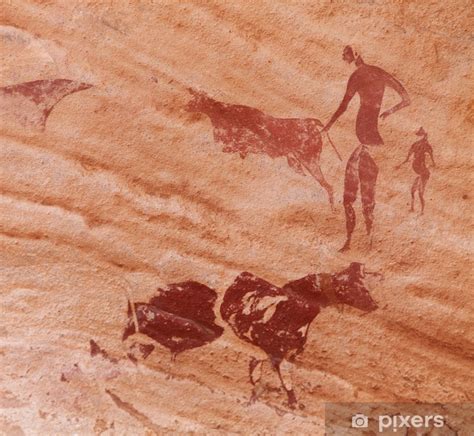 Wall Mural Rock Paintings Of Tassili N Ajjer Algeria Pixers Uk