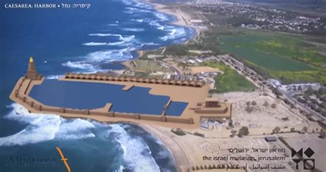 Harbour Reconstruction Caesarea Maritima Jordan Travel Ancient