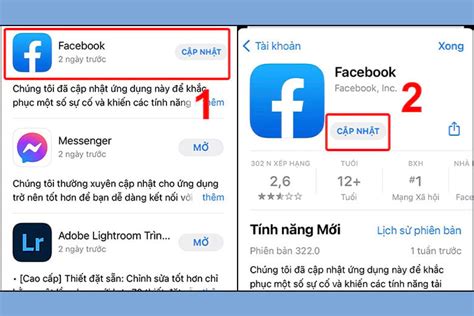 4 cách cập nhật Facebook phiên bản mới trên iPhone Android