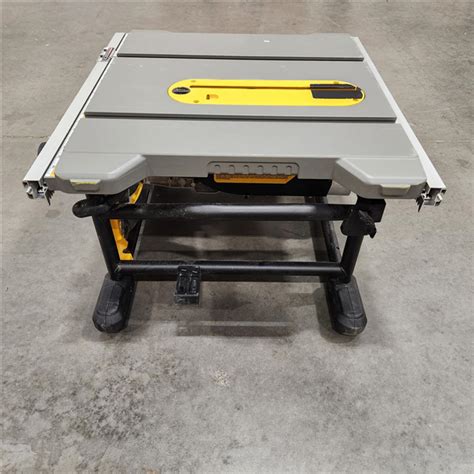 As Is Dewalt 15 Amp Corded 8 14 In Compact Portable Jobsite Table Saw