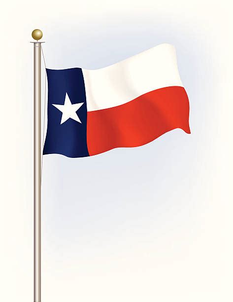 Texas State Flag Waving Clipart