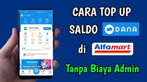 Cara Top Up Dana Di Alfamart Cara Isi Saldo Dana Di Alfamart YouTube