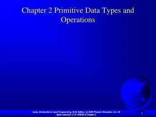 Ppt Chapter Primitive Data Types And Operations Powerpoint