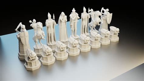 3d Printed Harry Potter Chess Wizarding Figure 3d Print Model By