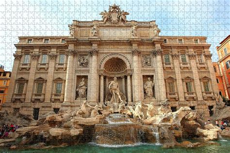 Amazon Italy Trevi Fountain Rome Jigsaw Puzzle For Adults