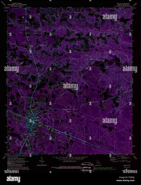 Map Of Baxley Georgia Hi Res Stock Photography And Images Alamy