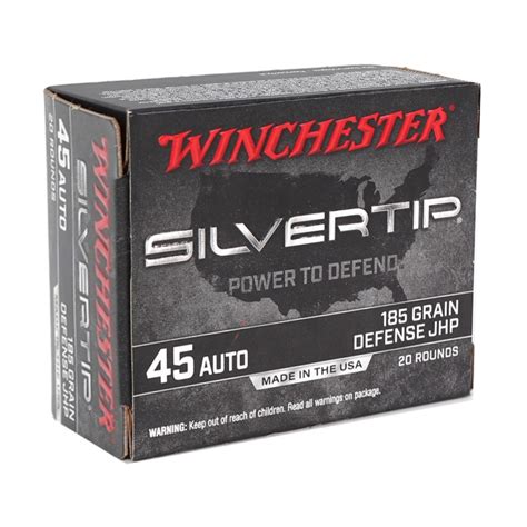 Winchester Silvertip Acp Auto Ammo Grain Silvertip Hollow Point