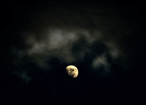 Wallpaper Night Sky Moon Moonlight Atmosphere Eclipse Midnight Cloud Darkness Outer