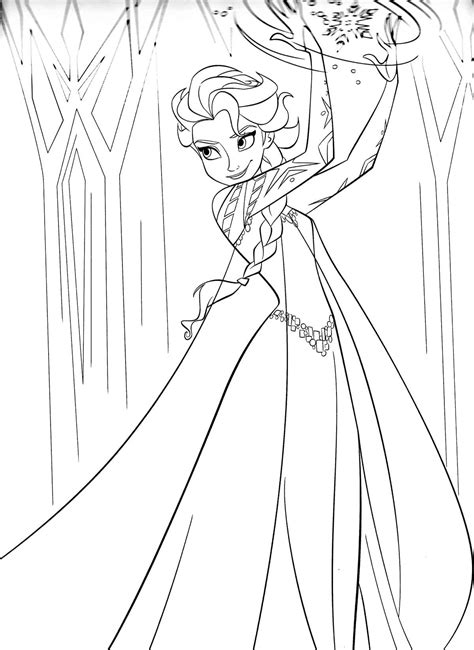 Dibujos De Elsa Para Colorear P Ginas Para Colorear Para Ni As