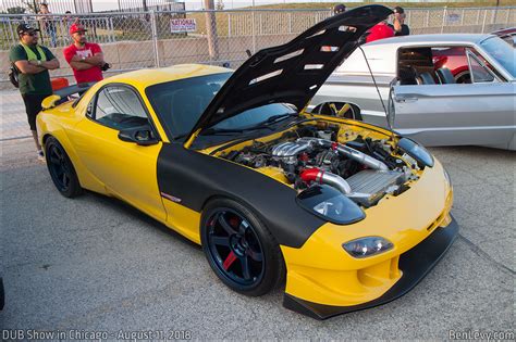 Yellow Mazda Rx 7