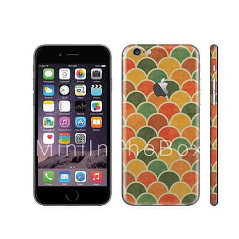 Skinat Cell Phones Sticker For Iphone 6 Back Decals Stickers Colorful