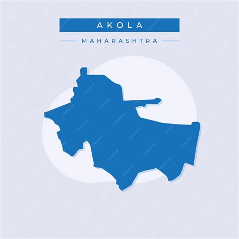 Premium Vector | Map of Akola city map vector illustration vector of ...