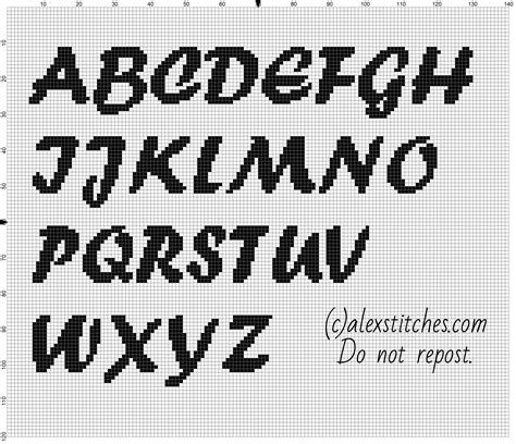 Craft Supplies & Tools Set of 3 Fonts Cross Stitch Patterns Font ...