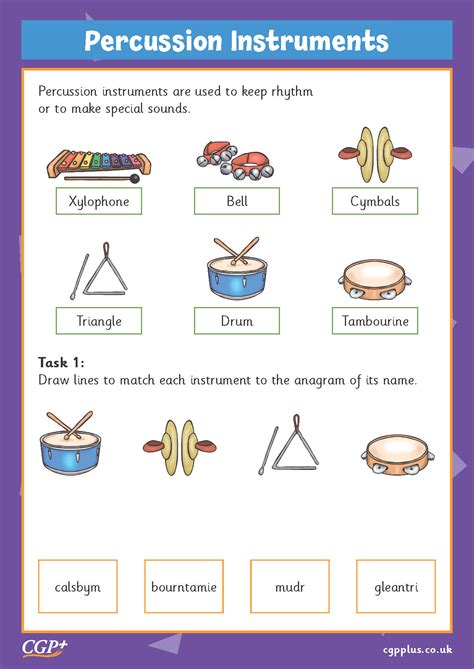 Free percussion worksheet, Download Free percussion worksheet png ...