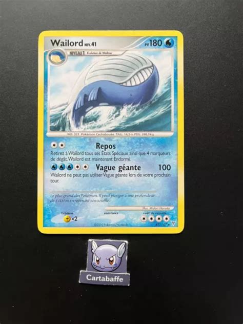 Carte PokÉmon Wailord 47147 Rare Vainqueurs Suprêmes Base Excellent Eur 485 Picclick Fr