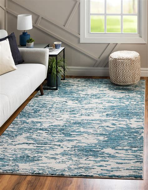 Blue 9' x 12' Oasis Rug | Rugs.com